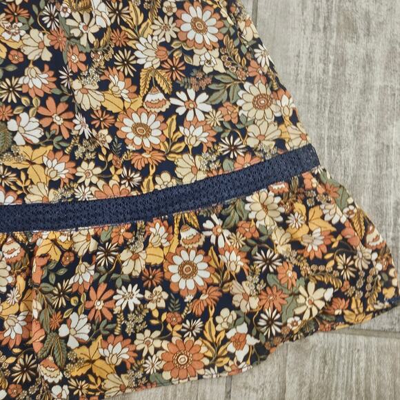 Lost + Wander Dress Womens Size XS Flower Power Mini Mock Neck Balloon Sleeve - Picture 9 of 16